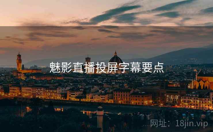 魅影直播投屏字幕要点
