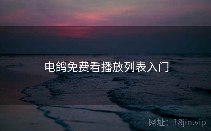 电鸽免费看播放列表入门