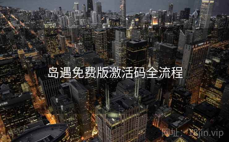 岛遇免费版激活码全流程