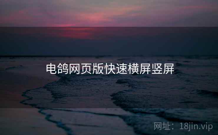 电鸽网页版快速横屏竖屏