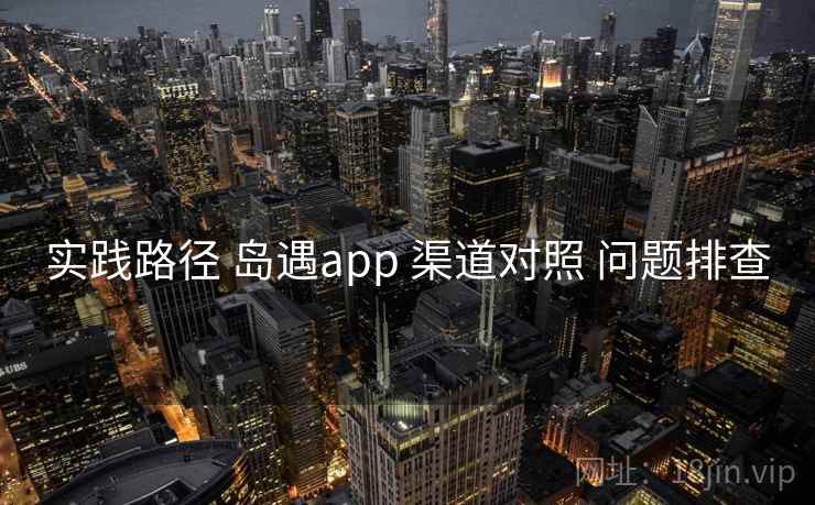 实践路径 岛遇app 渠道对照 问题排查